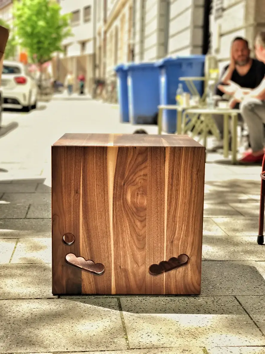 The Cubus on the street